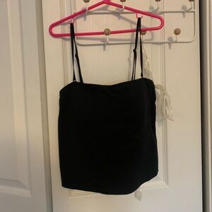 Uniqlo AIRism Tube Bra top, black, XS